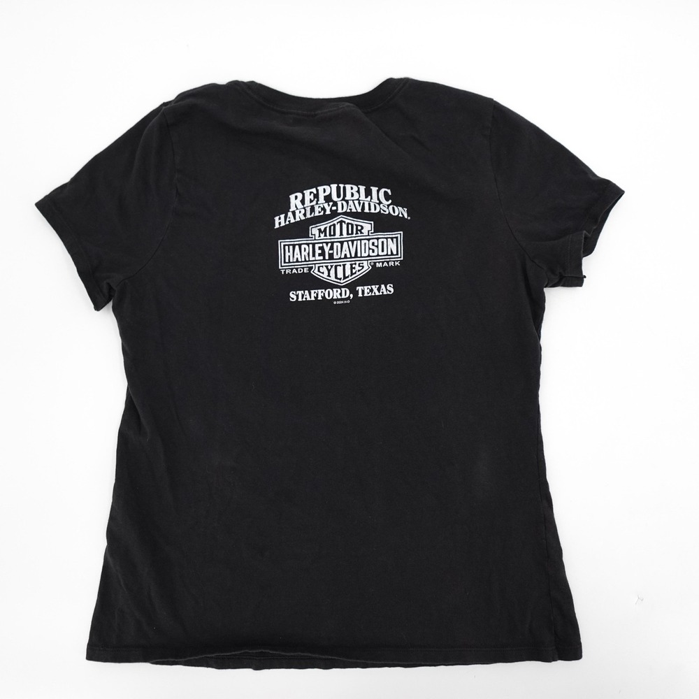 Harley-Davidson Shirt Womens Large Republic Texas Motorcycle Biker 2024 Tee - Picture 2 of 12